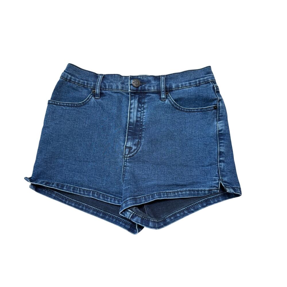 BDG WOMEN'S 29 Pinup Super High rise; Blue DENIM JEAN SHORTS